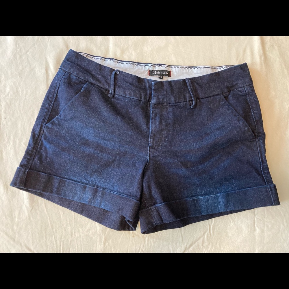 Dear John dark blue jean shorts, size 30